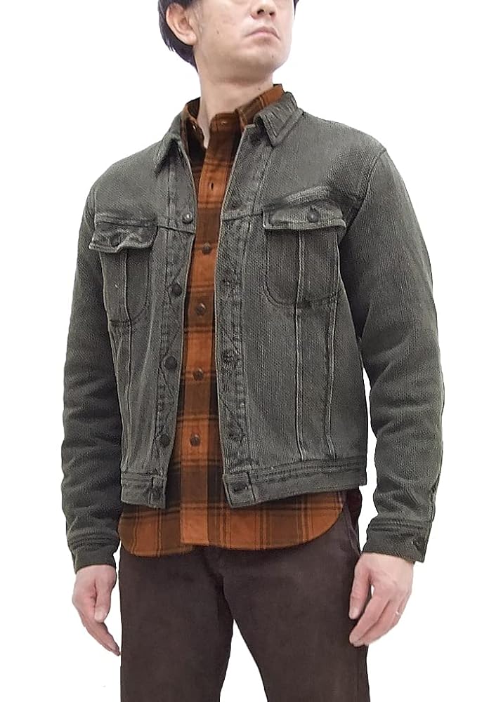 アルチザン　ブラウン レザージャケット STUDIOD'ARTISANステュディオ・ダ・ルチザン45th手染めレザー